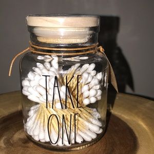 Rae Dunn Take One glass jar